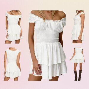 Princess Polly The Love Galore Romper – White (US 8)